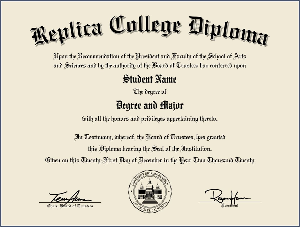 Fake College and University Diplomas starting at only 59 each!