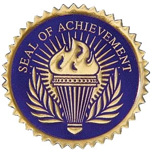 High School Blue Torch Seal