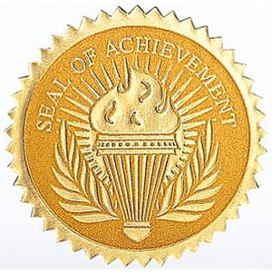 High School Gold Torch Seal