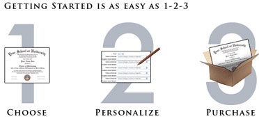Getting started with your Diplomas and Transcripts is just 1 2 3