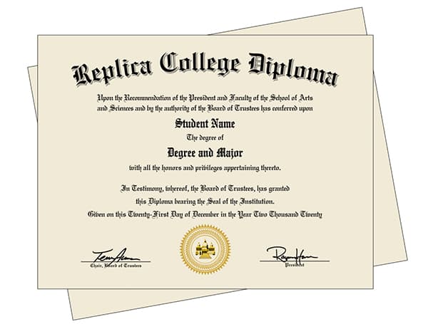 Fake College Diploma
