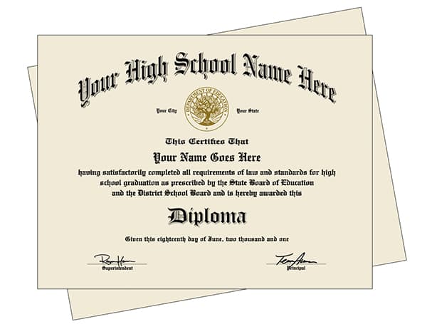 Fake High School Diploma